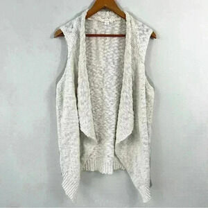 xhilaration off white sweater vest tunic